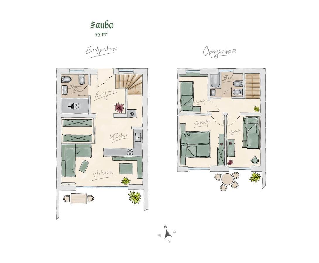 Ferienwohnungen "Zur Wally", Apartment Sauba Гармиш-Партенкирхен Экстерьер фото